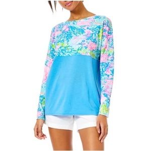 NWT Lilly Pulitzer Finn Top SZ M Fished My Wish